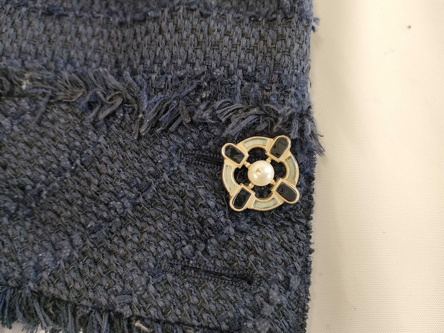 (10462_0140) CHANEL CHANEL Black Navy Jacket Gripois Size 36 Jacket