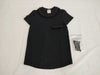 (10462_0114) CHANEL CHANEL Black Trimmed T-Shirt Top Shared Cloth Size 34 T-Shirt