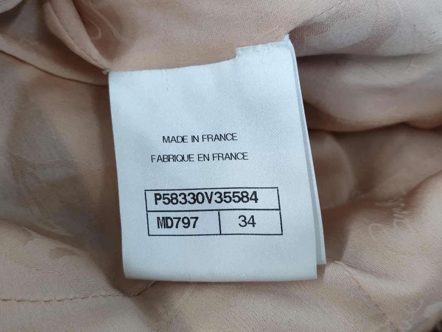 (10462_0116) CHANEL CHANEL Pink Beige Jacket CC Button 34 Jacket