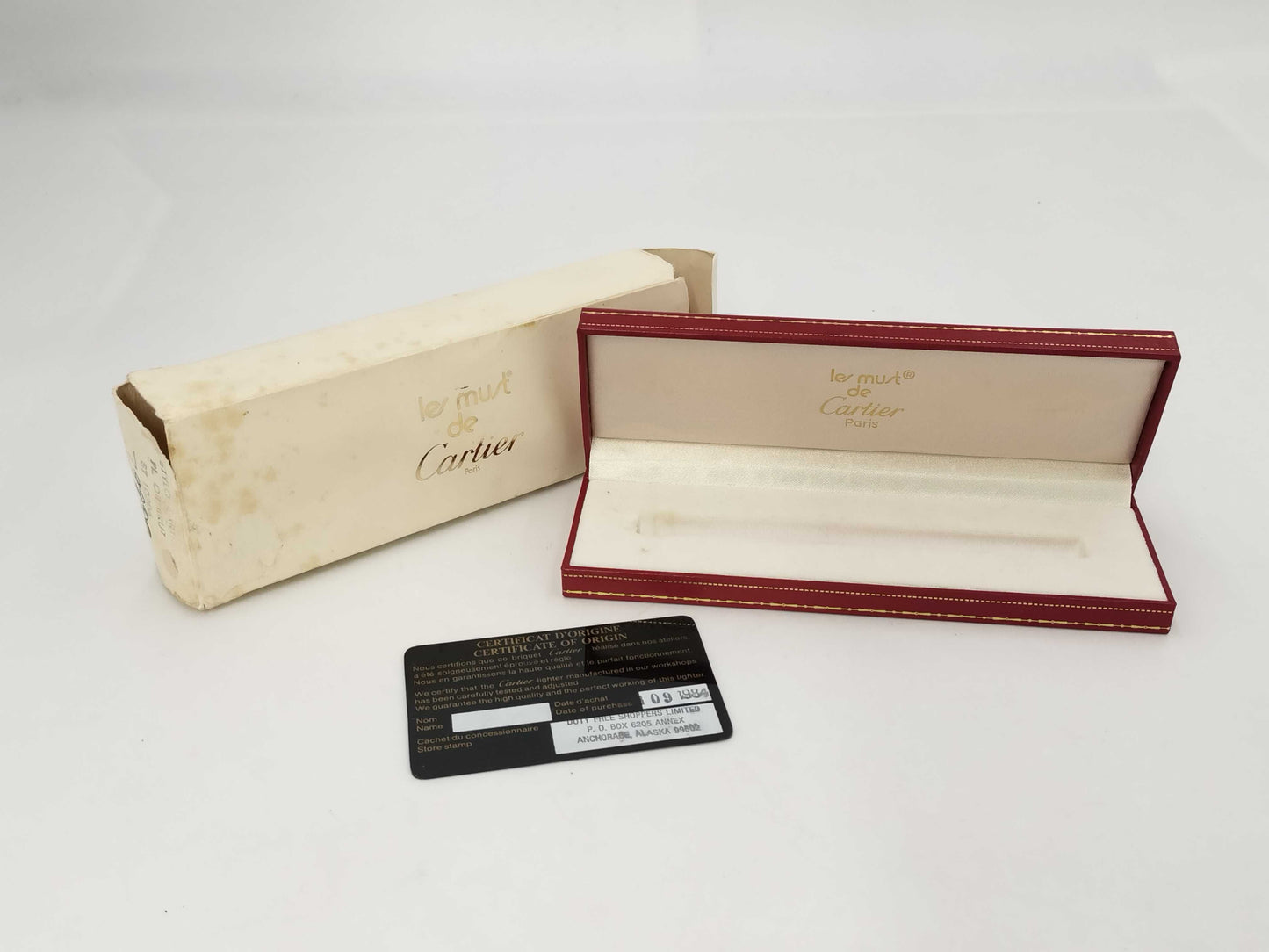 (10461_0067) Cartier Must Silver Pen & Fountain Pen