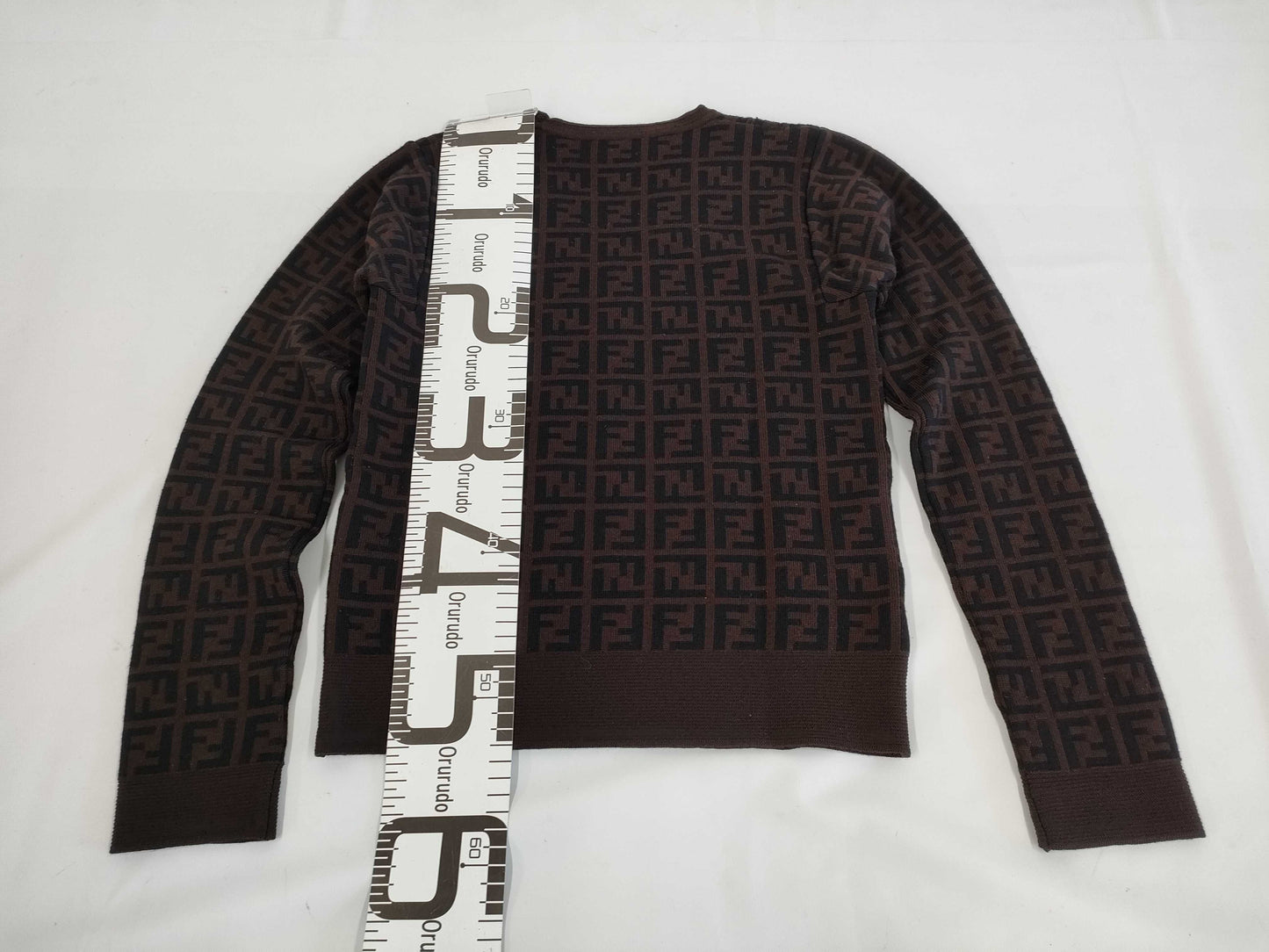 (10462_0255) FENDI Zucca Sweater 42 Tops