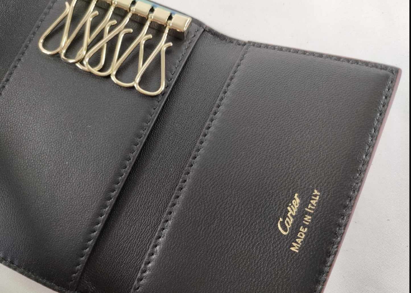 (10461_0056) Cartier Cartier Double C De Cartier 6-Row Key Case Key Case