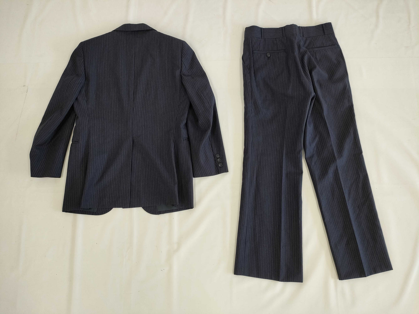 (10462_0216) BURBERRY Burberry Men's Jacket Striped Setup Suit Pants Set Wool Beauty Size 160 C-TK83 Other Apparel