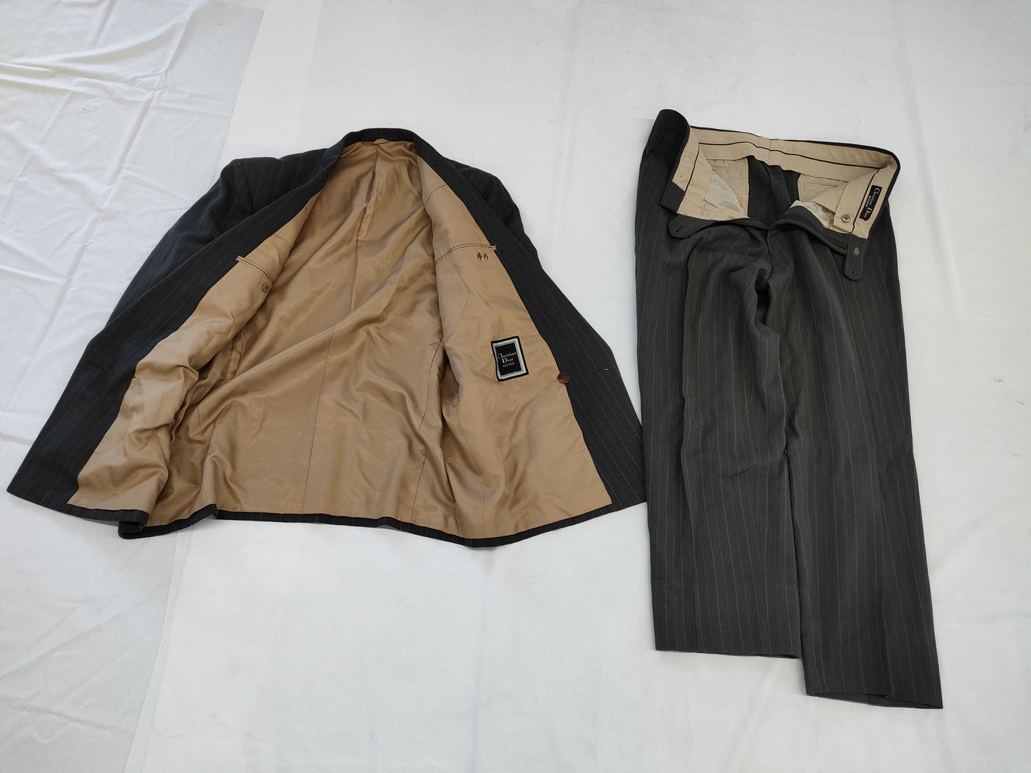 (10462_0353) Dior Christian Dior Men's Jacket Size Striped Double Pants Set Other Apparel