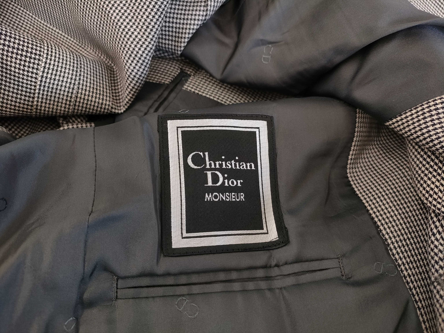 (10462_0342) Dior Christian Dior Christian Dior Jacket Houndstooth Pants Set Up Size 79 Other Apparel