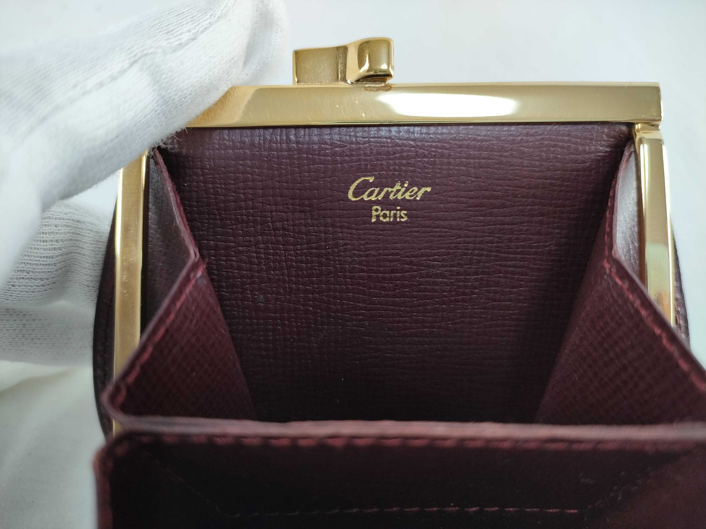 (10461_0068) Cartier Cartier Coin Case Mastline Gamaguchi Coin Case