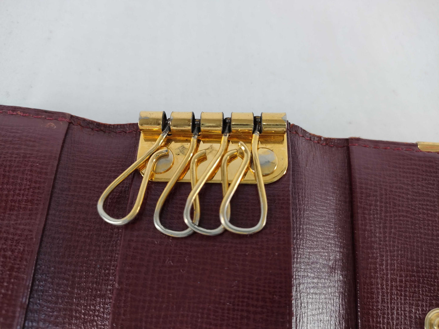 (10461_0069) Cartier CARTIER Key Case 4 Mastline Key Case Keychain