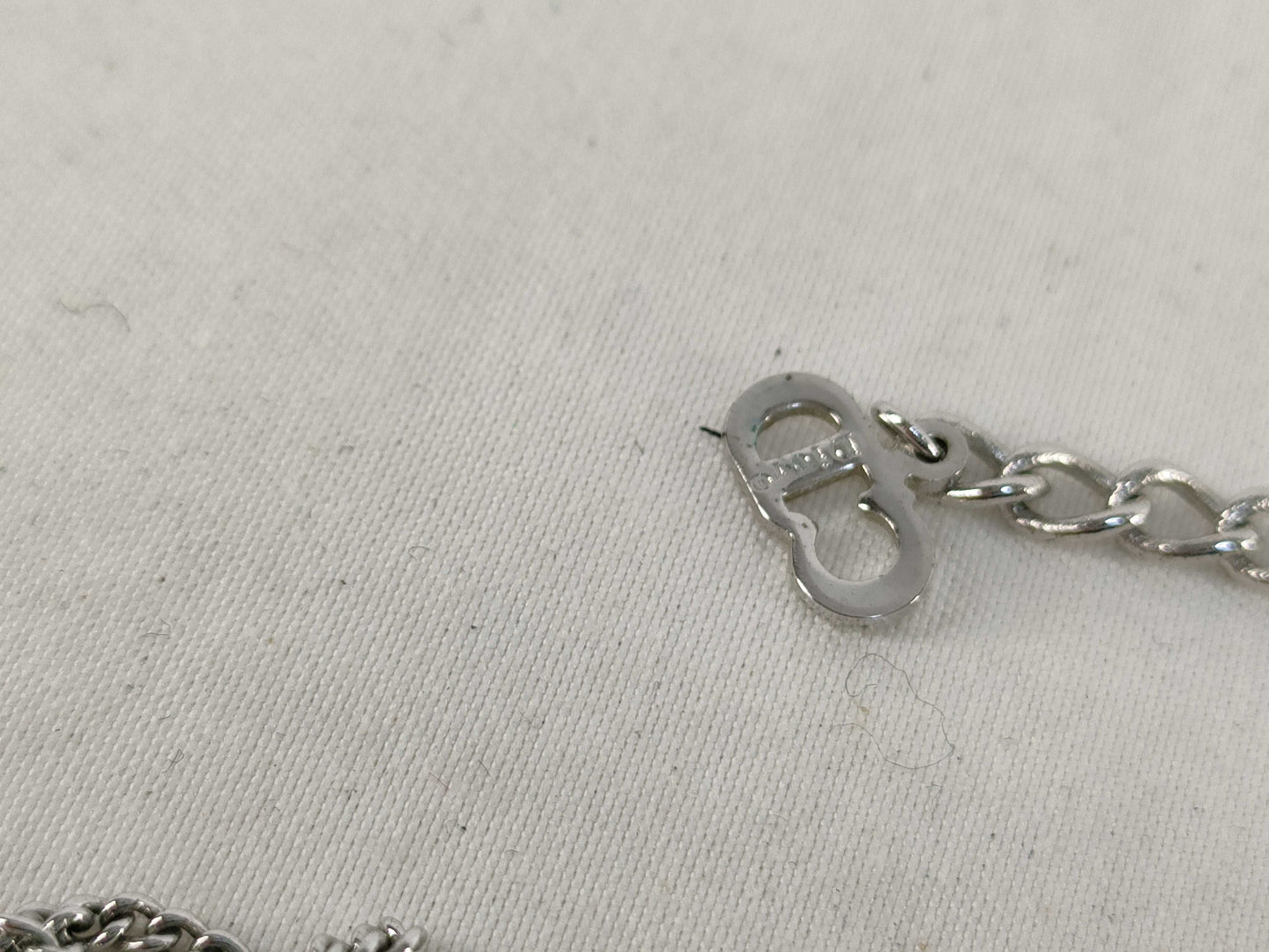 (10461_0358) Dior Dior Necklace Heart CD Logo Necklace