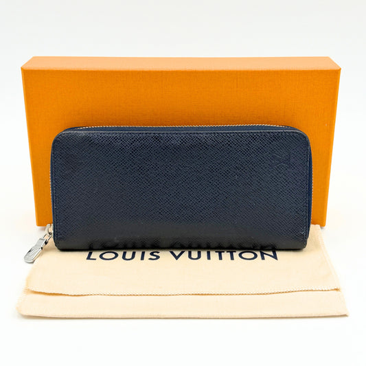 LOUIS VUITTON Taiga Zippy Wallet Vertical M30510 Wallet Box and Storage Bag Included