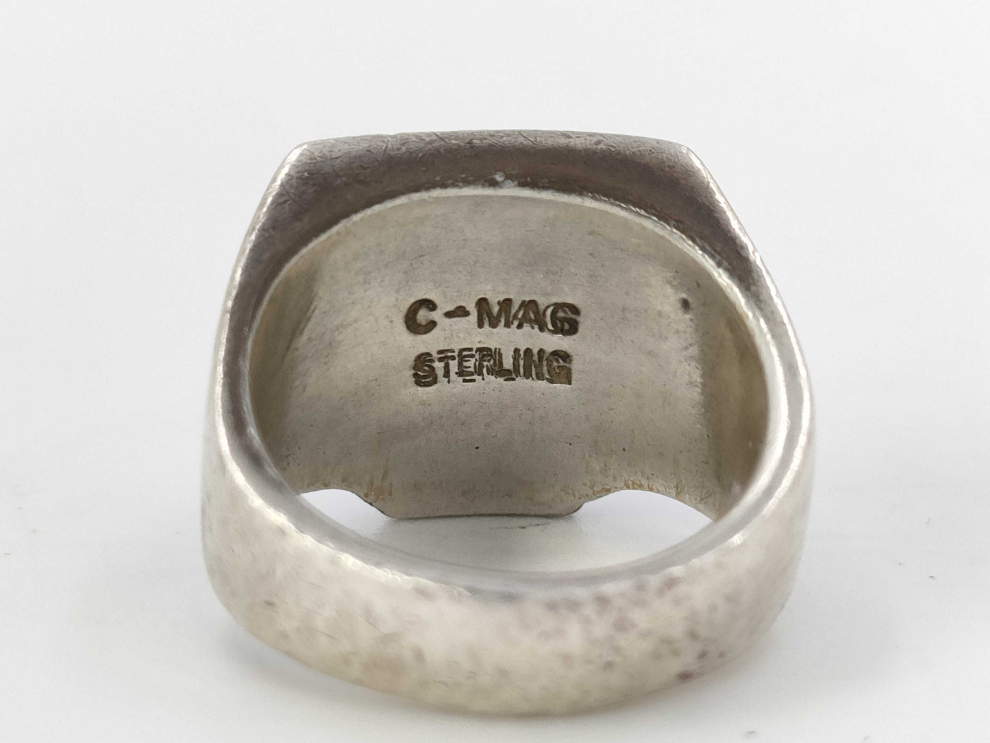 (10461_0313) Flashpoint Skull Ring Sterling Silver Ring