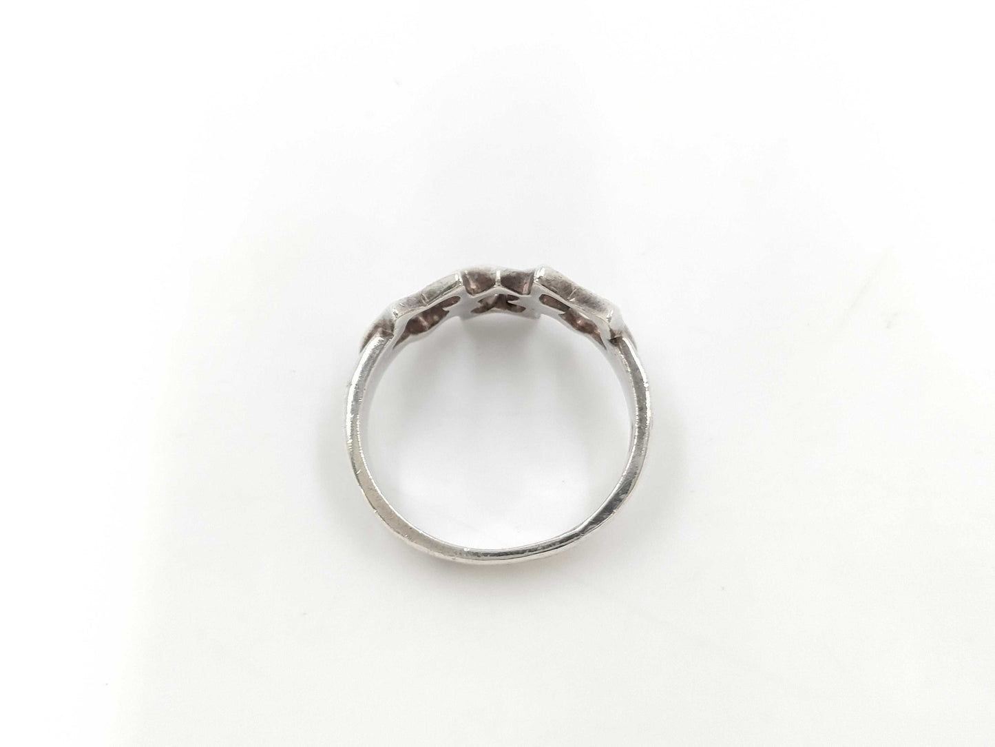 (10461_0220) Tiffany&Co. Tiffany Triple Star Silver 925 Ring