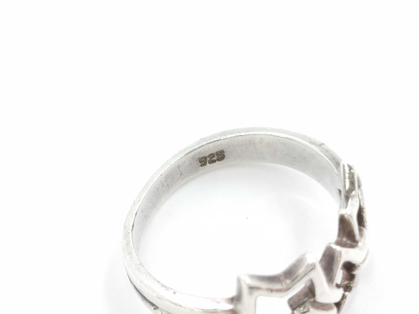 (10461_0220) Tiffany&Co. Tiffany Triple Star Silver 925 Ring