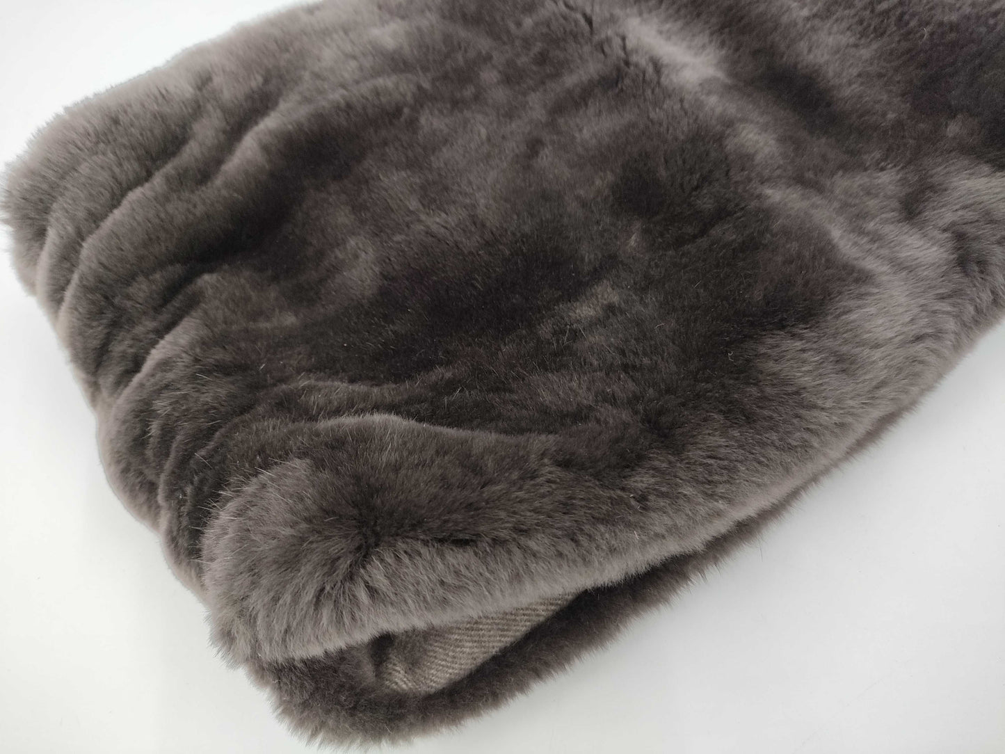 (10462_0280) FOXEY Foxy Mink Fur Stole Brown Dark Brown Other Apparel