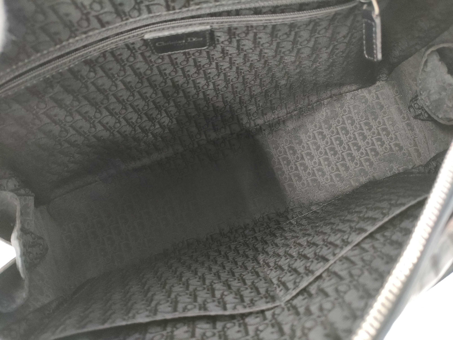 (10460_0341) Dior Christian Dior Boston Bag Galliano Hardcore Black Shoulder Bag