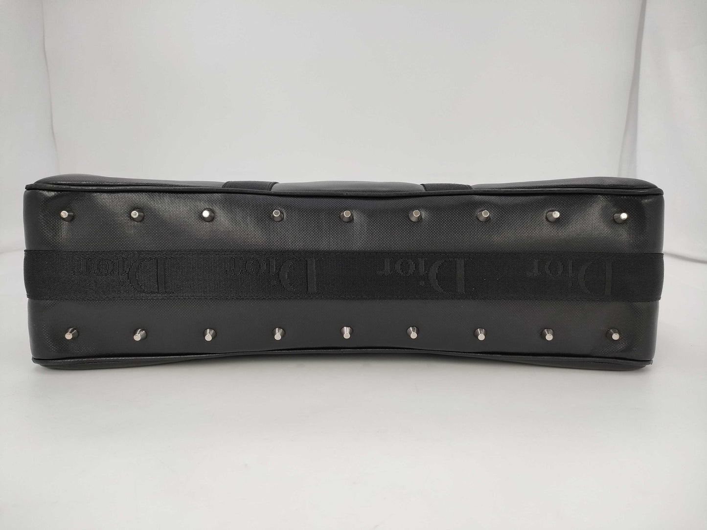 (10460_0341) Dior Christian Dior Boston Bag Galliano Hardcore Black Shoulder Bag
