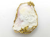 Cameo D0.04ct K18/PT900 40.6g Brooch