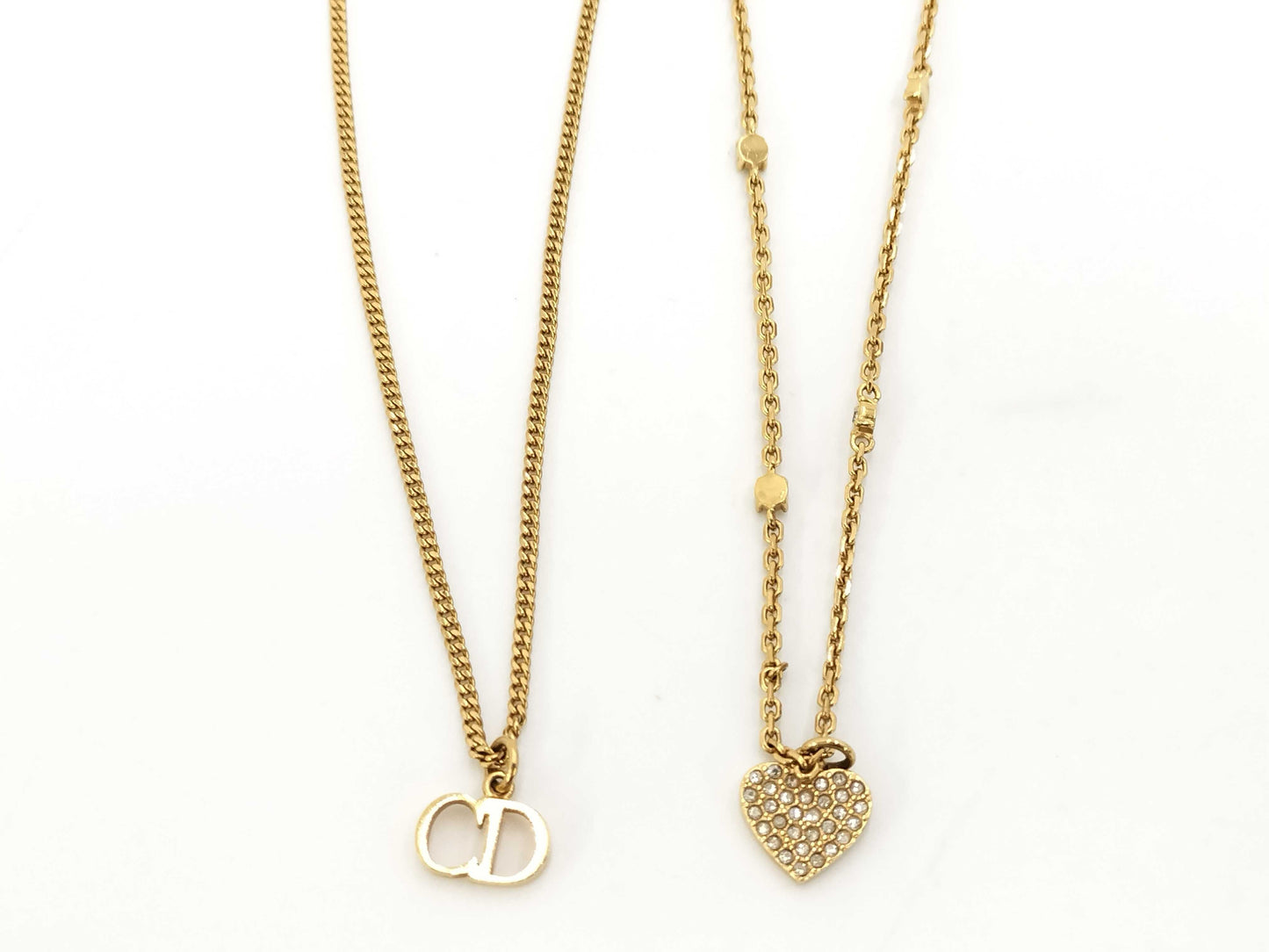 (10461_0346) Dior CLAIR D LUNE Necklace GP Gold Necklace