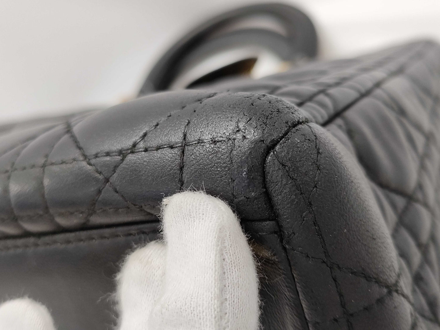 Dior Cannage Leather Black Bag
