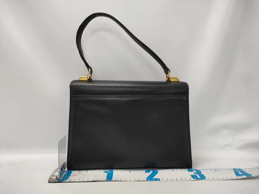 GUCCI Gucci Leather Hand Bag in Navy