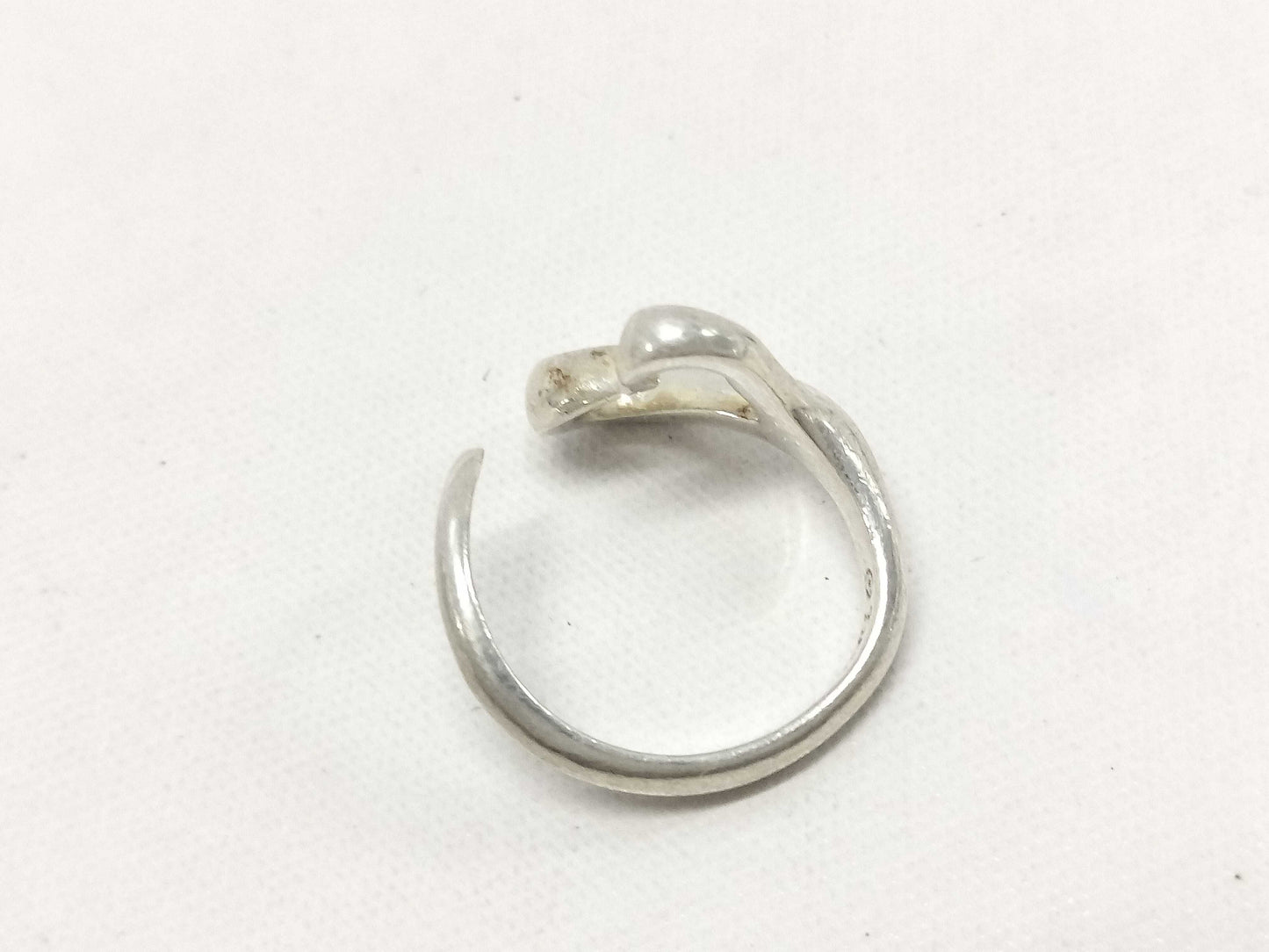 (10461_0196) Tiffany&Co. Tiffany&Co Tiffany&Co Open Heart Ring 3.5g SV925 Ring