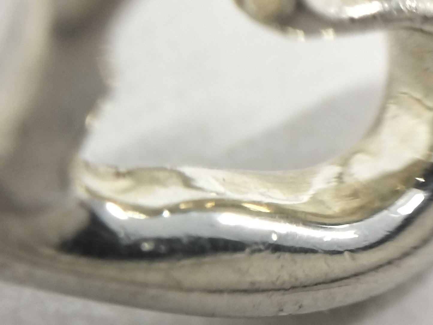 (10461_0196) Tiffany&Co. Tiffany&Co Tiffany&Co Open Heart Ring 3.5g SV925 Ring