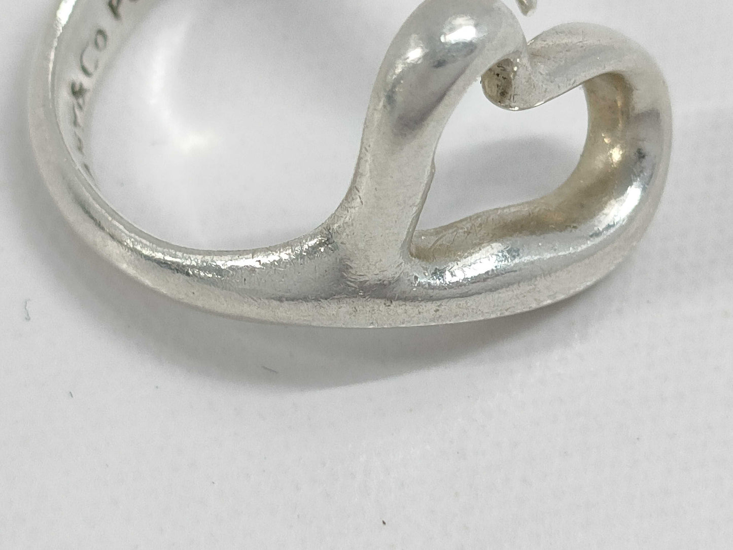 (10461_0212) Tiffany&Co. Tiffany&Co Tiffany&Co Open Heart Ring 4.0g SV925 Ring