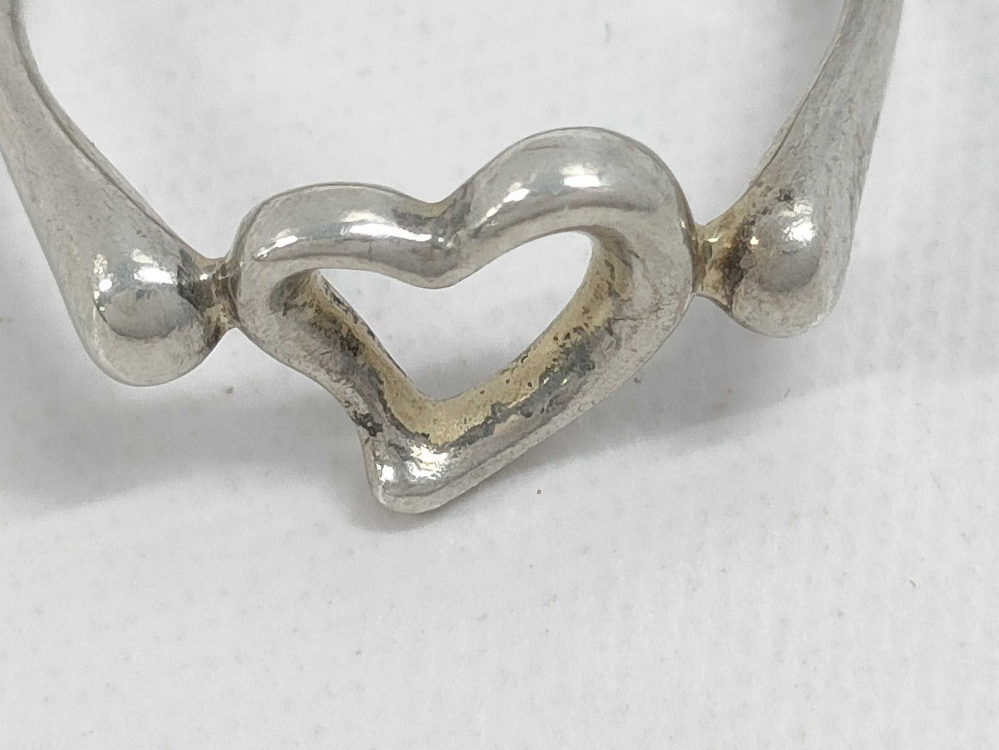 (10461_0224) Tiffany&Co. Tiffany&Co Tiffany&Co Open Heart Ring 2.3g SV925 Ring
