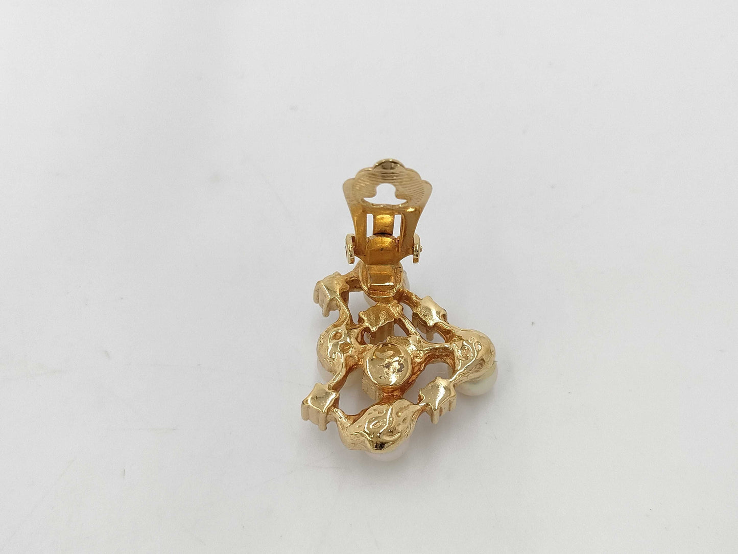 (10461_0344) Dior DIOR Dior Gold Pearl Earrings Earrings