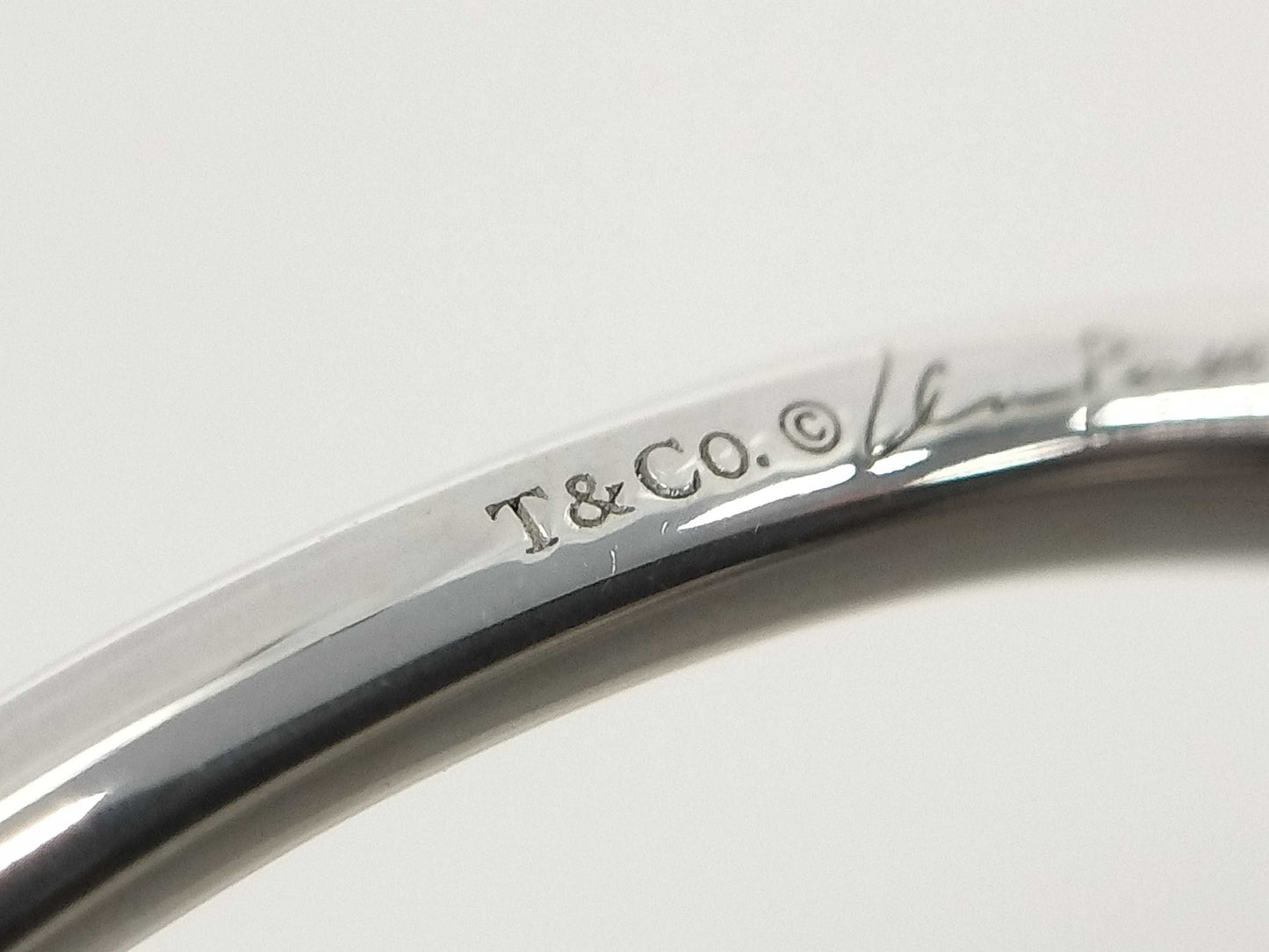 (10461_0182) Tiffany&Co. Elsa Peretti Open Heart Hoop Earrings Size M Ag925 9.7g Earrings