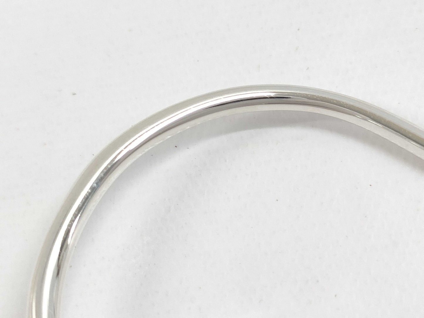 (10461_0183) Tiffany&Co. Elsa Peretti Open Heart Hoop Earrings Size L Ag925 11.2g Earrings
