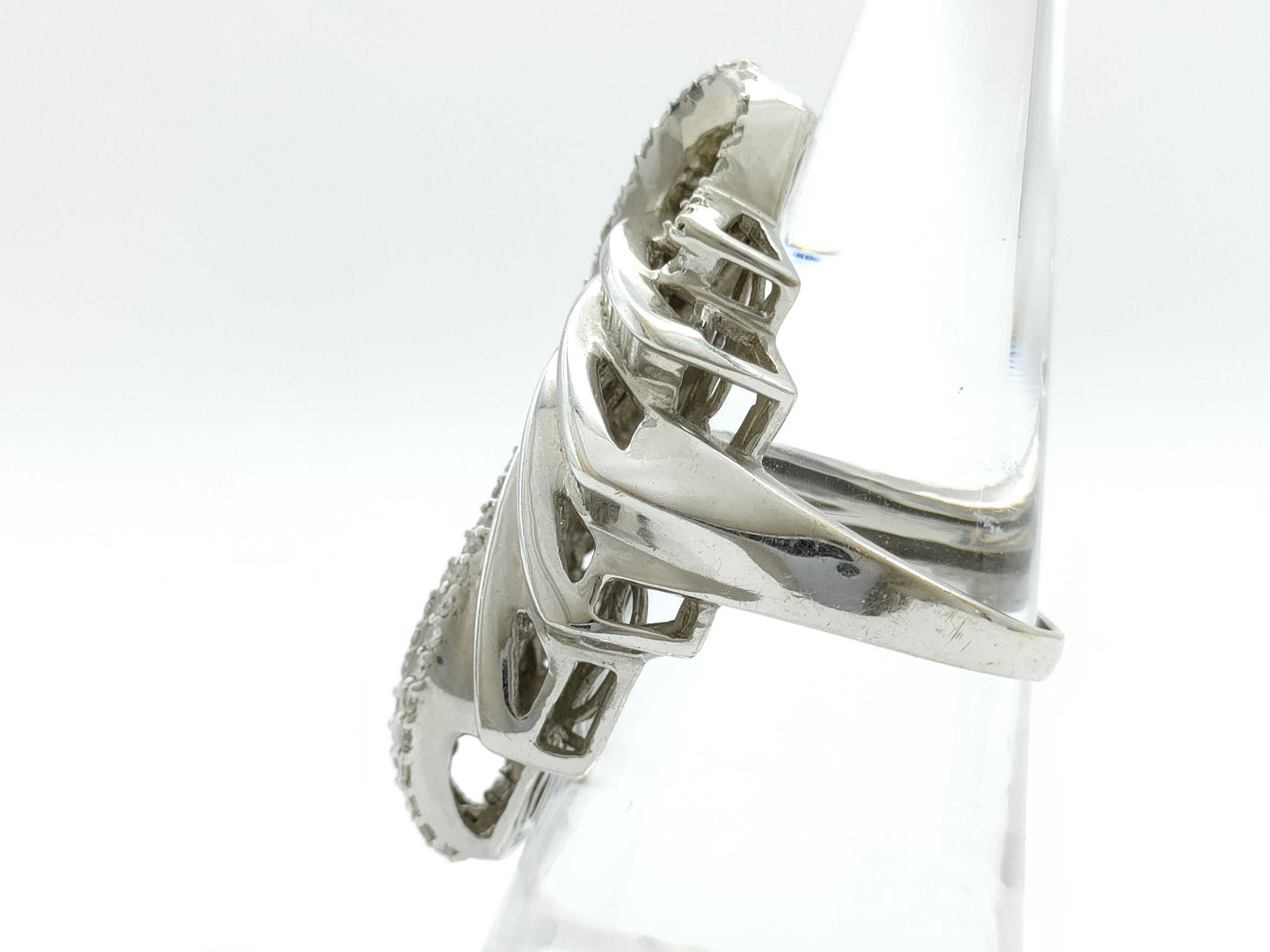 D3.50ct K18WG 18.6g Ring