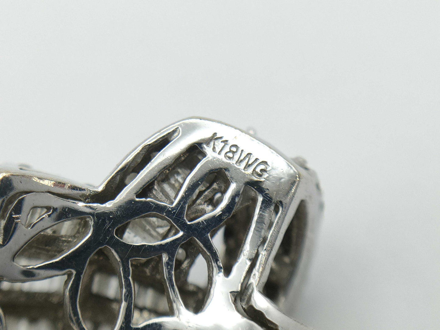 D3.50ct K18WG 18.6g Ring