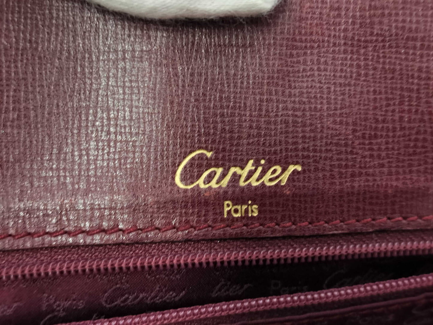 (10460_0122) Cartier Cartier Mastline Handbag Bordeaux Tote Bag