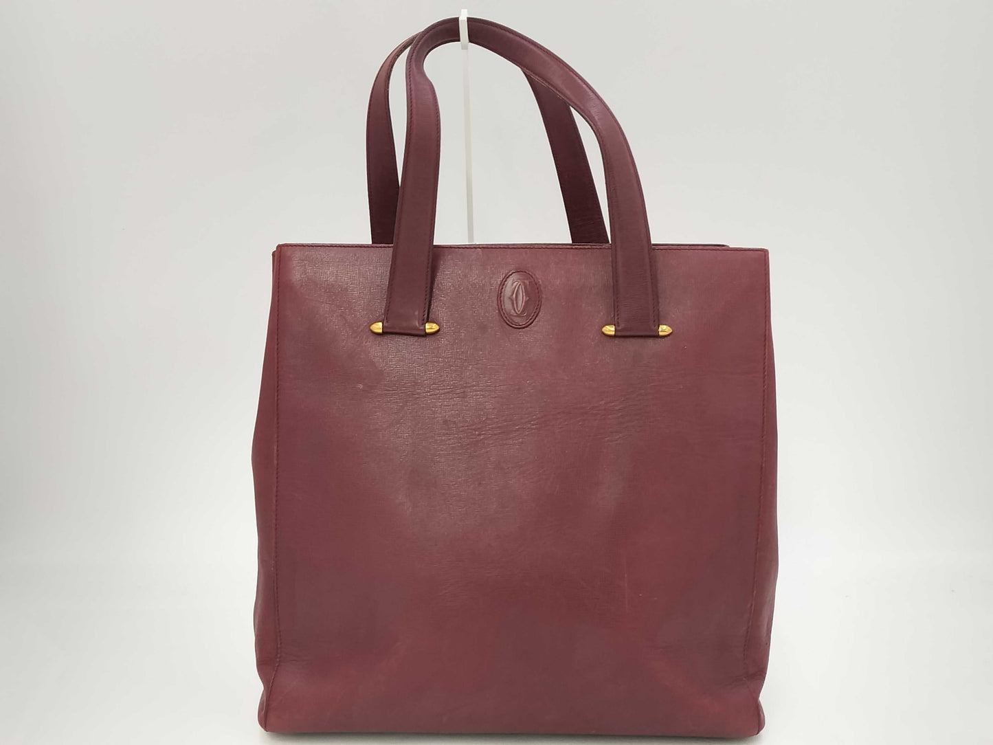 (10460_0122) Cartier Cartier Mastline Handbag Bordeaux Tote Bag