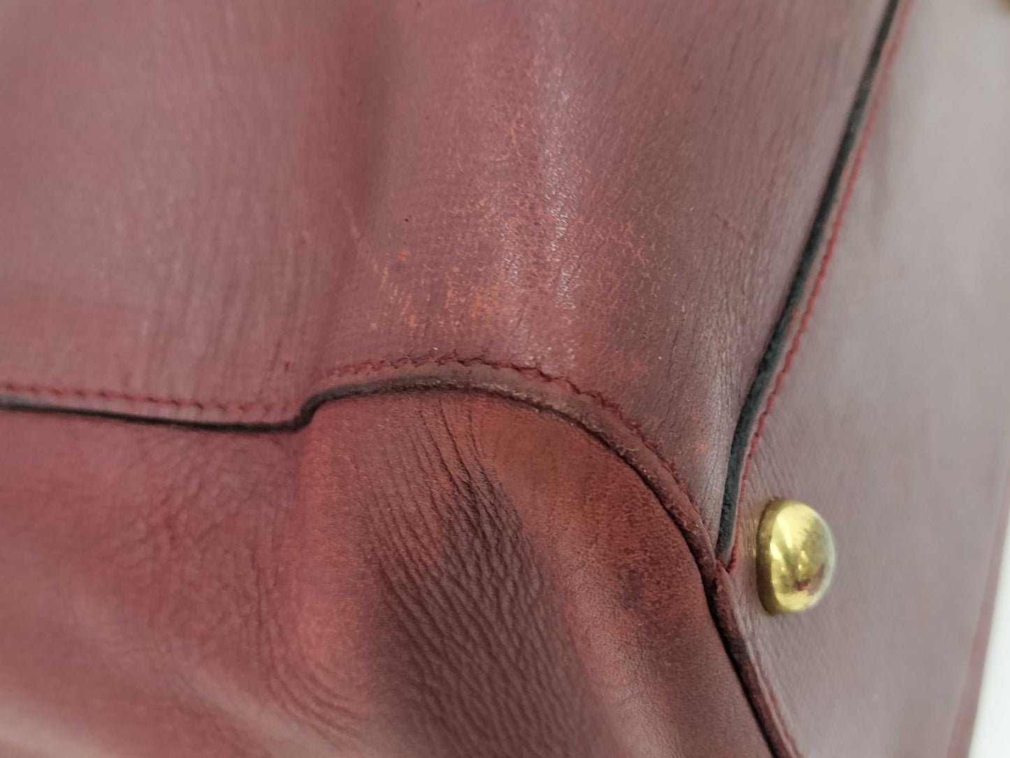 (10460_0122) Cartier Cartier Mastline Handbag Bordeaux Tote Bag