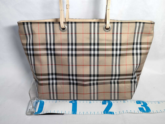 BURBERRY Nova Check Handbag Beige