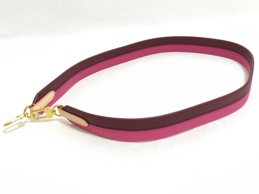 LOUIS VUITTON Signature Strap, Brown/Pink, Signature Canvas with Gold Hardware