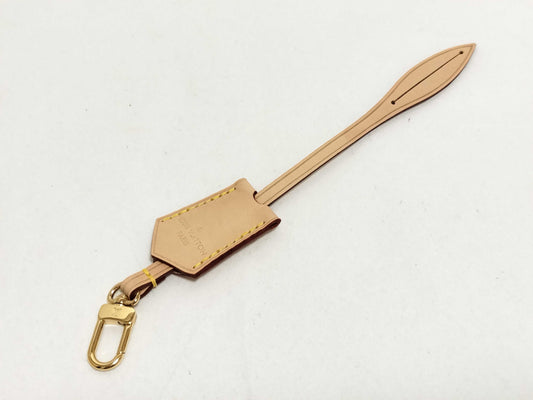 LOUIS VUITTON Louis Vuitton Crochet Key Ring, Beige, Gold Hardware, Other Accessories