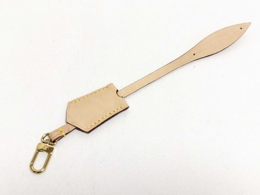 LOUIS VUITTON Louis Vuitton Crochet Key Ring, Beige, Gold Hardware, Other Accessories