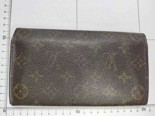 LOUIS VUITTON LOUIS VUITTON Monogram LV Monogram Porte Monnaie Credit Wallet M61725 MB1001