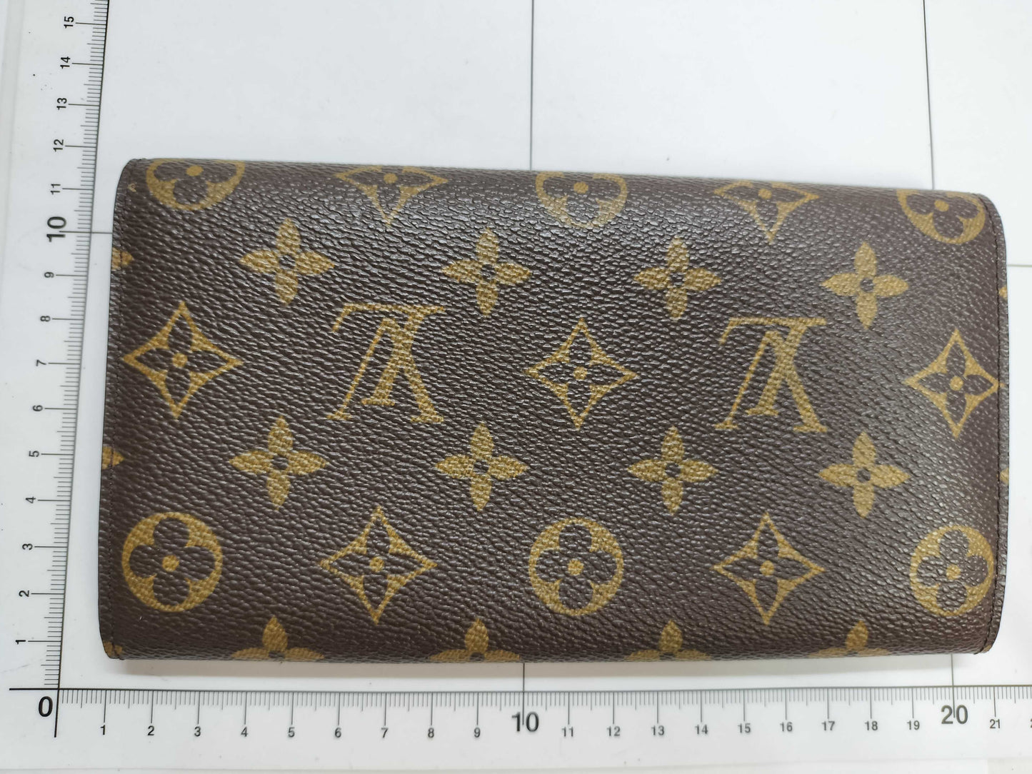 LOUIS VUITTON LOUIS VUITTON Monogram LV Monogram Porte Monnaie Credit Wallet M61725 TH0092
