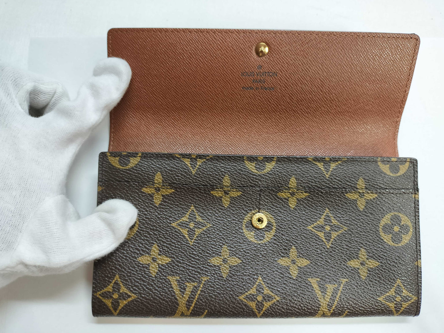 LOUIS VUITTON LOUIS VUITTON Monogram LV Monogram Porte Monnaie Credit Wallet M61725 TH0092