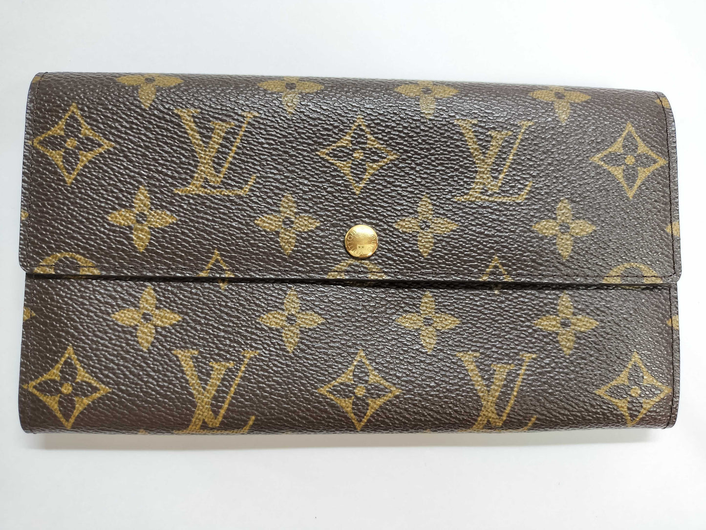 LOUIS VUITTON LOUIS VUITTON Monogram LV Monogram Porte Monnaie Credit Wallet M61725 TH0092