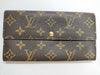LOUIS VUITTON LOUIS VUITTON Monogram LV Monogram Porte Monnaie Credit Wallet M61725 TH0092