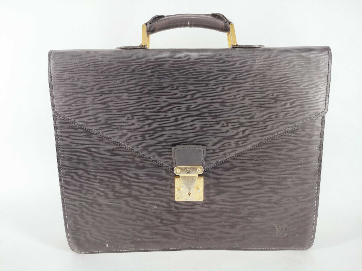 LOUIS VUITTON Epi LV Epi Ambassador Bag M54412 Serial Number Unknown Business Bag