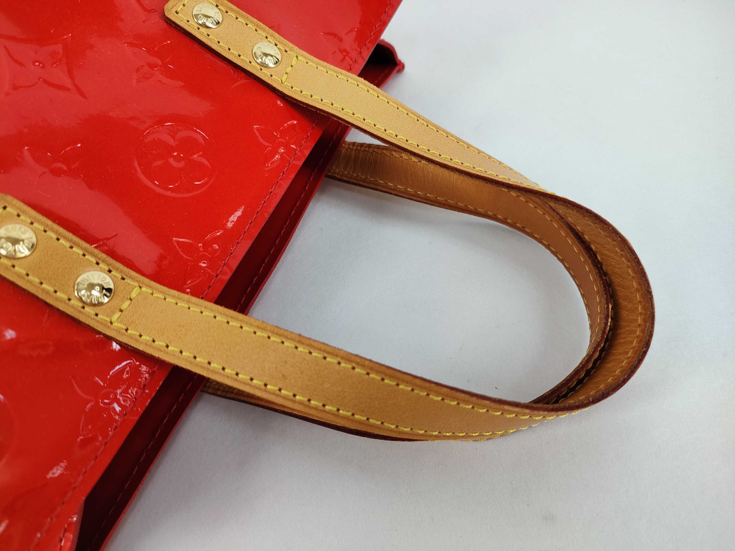 LOUIS VUITTON Vernis LV Monogram Vernis Lead PM M91088 MI0090 Handbag