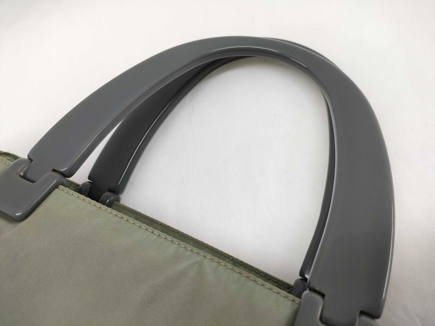 PRADA Nylon Prada Tote Bag Green Nylon Handbag