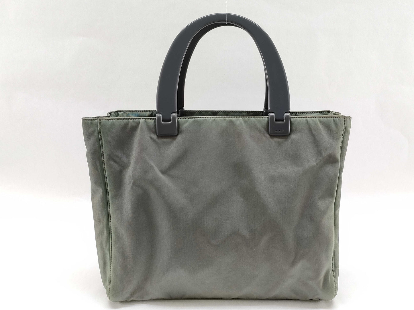 PRADA Nylon Prada Tote Bag Green Nylon Handbag