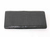 Crocodile leather long wallet, black
