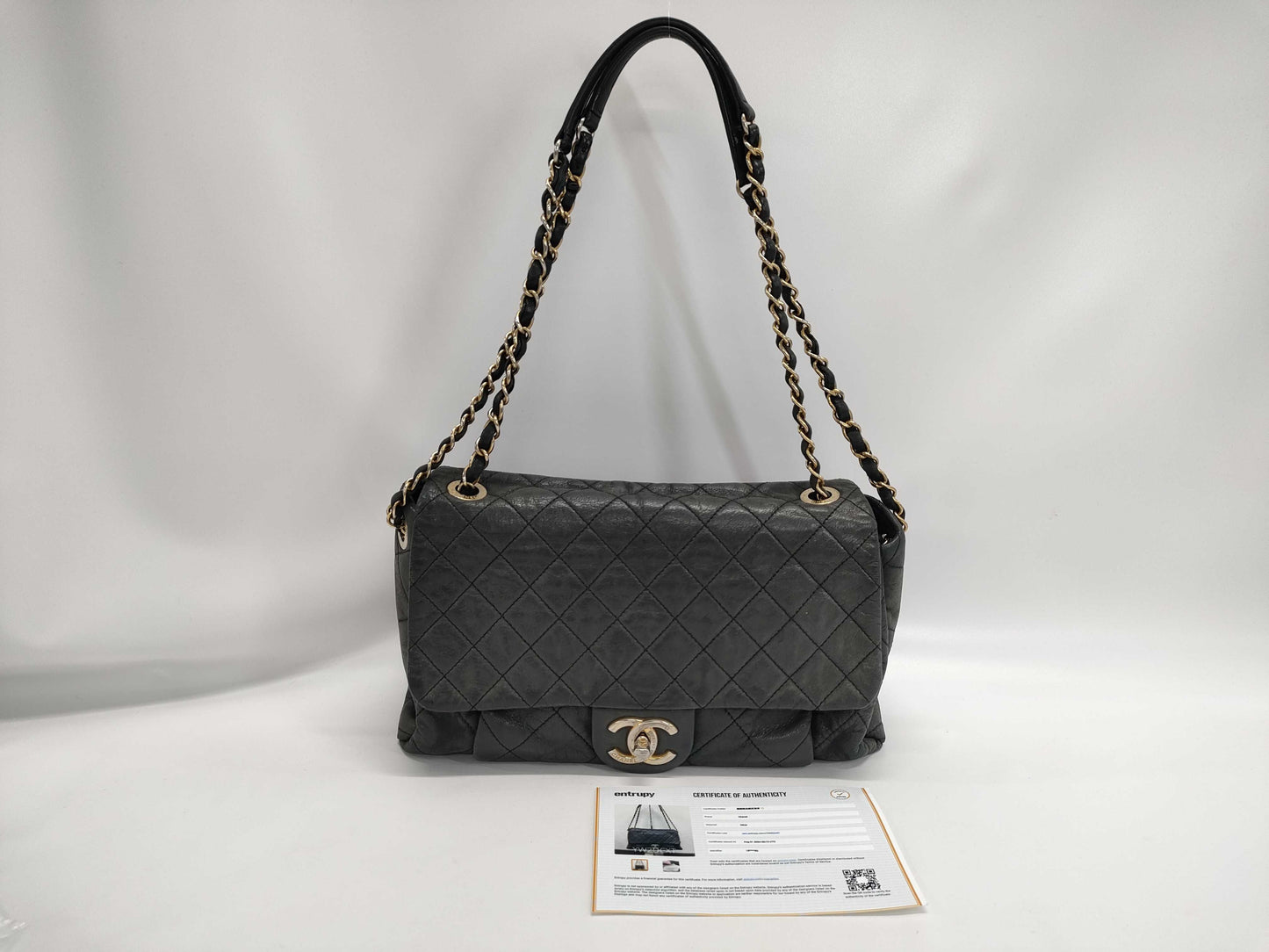 CHANEL Sparkle Leather Shoulder Bag